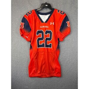 NWT Under Armour Auburn Throwback Football Jersey #22 Playername Orange Navy L